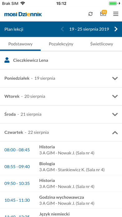 mobiDziennik screenshot 3