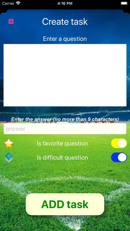 Use and create a sports quiz