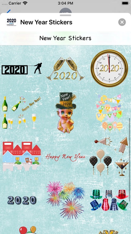 New Year 2020 Stickers