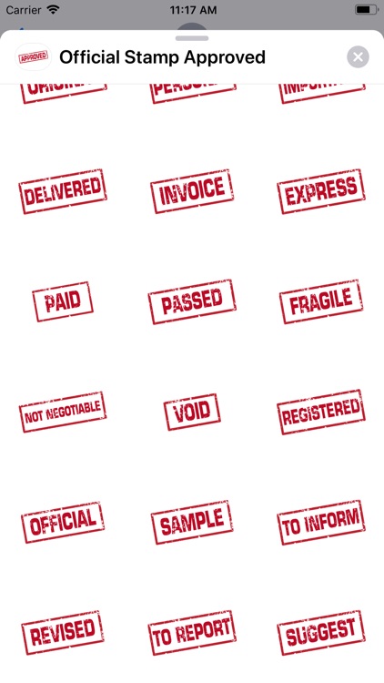 Official Stamp Approved