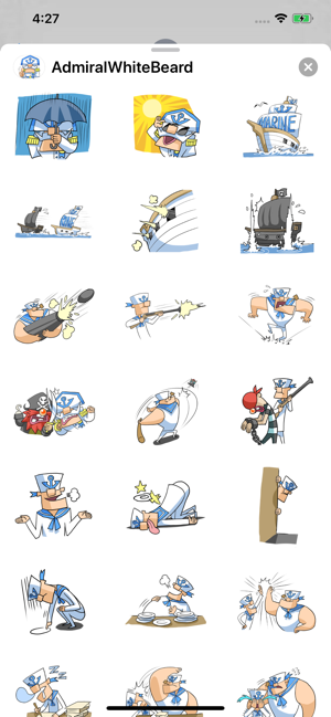 Admiral White Beard Stickers(圖3)-速報App