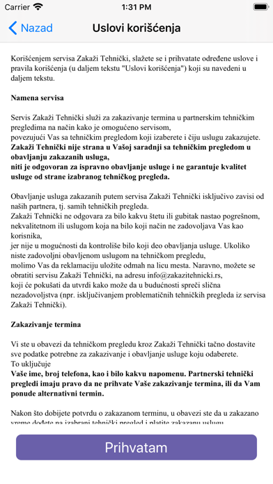 Zakaži Tehnički screenshot 2