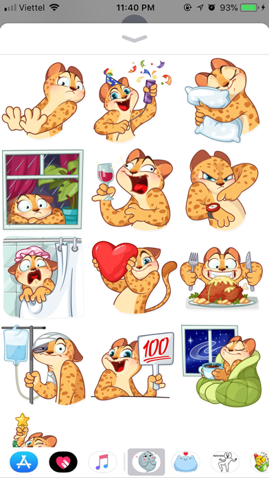 Tiger Funny Emoji Stickers screenshot 2