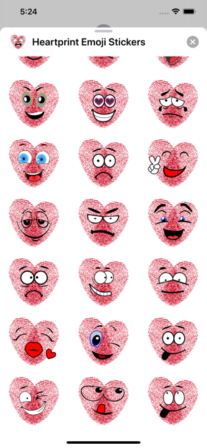 Heartprint Emoji Stickers(圖8)-速報App