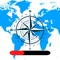 This All-In-One app shows your location and direction with a compass map, and also shows your moving speed