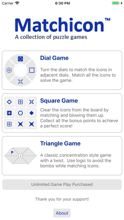 Matchicon: 3 in 1 Puzzle Game