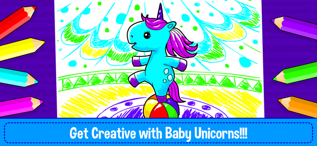 Baby Unicorn Colouring Book