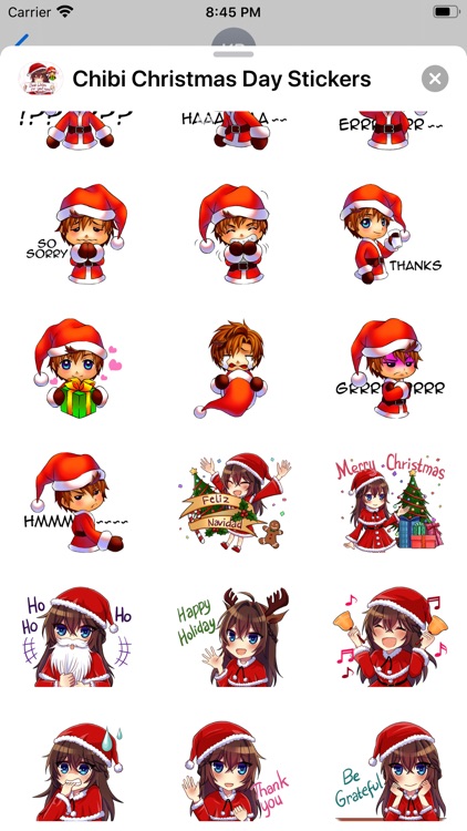 Chibi Christmas Day Stickers