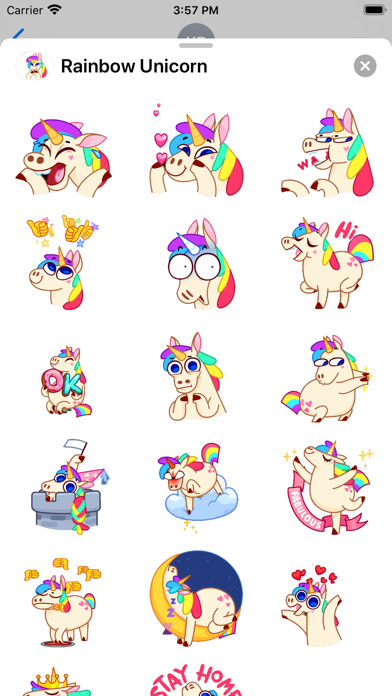 Unicorn Rainbow Animated screenshot 3
