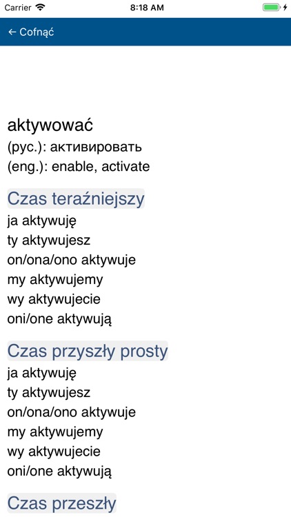 Polish Verbs screenshot-3