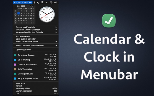 Menubar Calendar