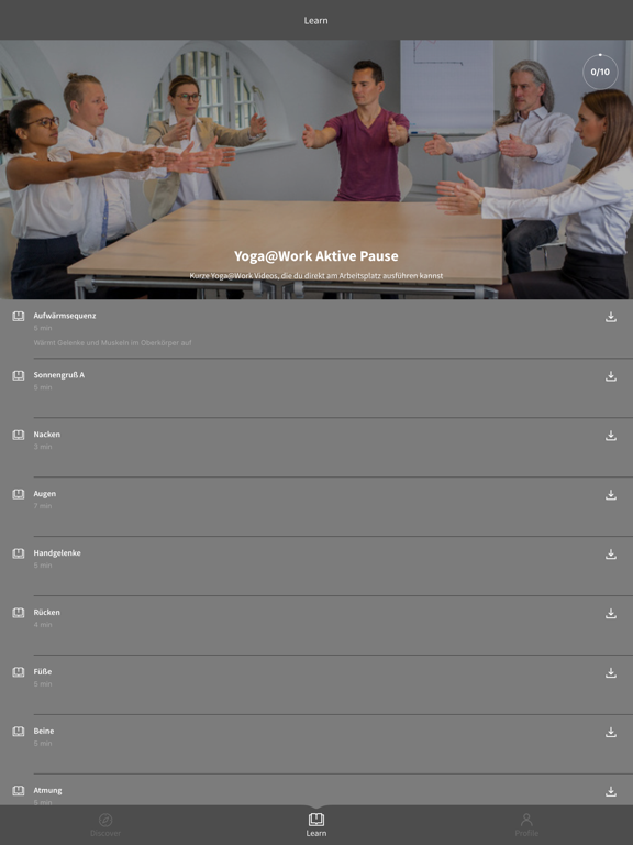 Screenshot #4 pour Yoga@Work