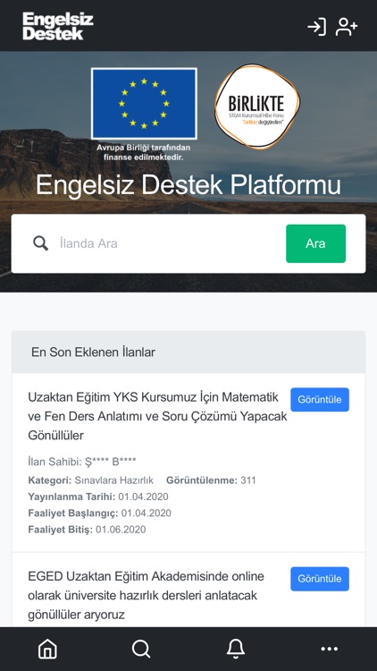 Engelsiz Destek