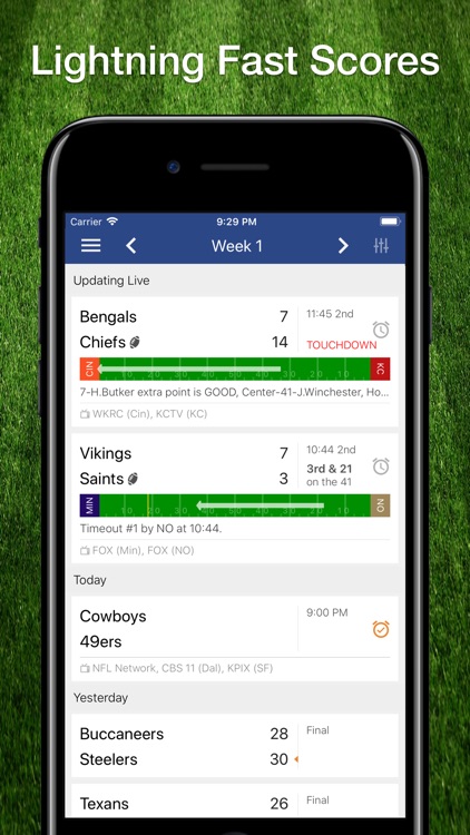 Scores App: NFL Football 2019