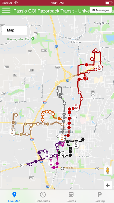 How to cancel & delete Razorback Transit - Live Maps from iphone & ipad 1