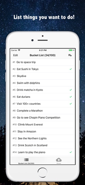 Bucket List Maker(圖1)-速報App