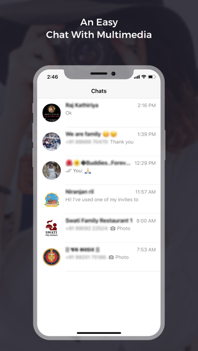 Multi Chat for WhatsApp Screenshots