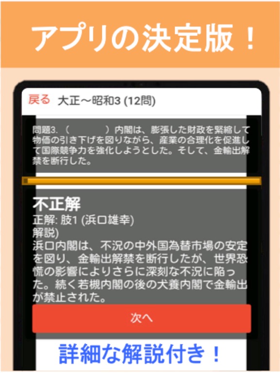 Screenshot #6 pour センター試験 日本史B 問題集(下)