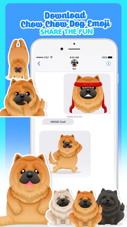 Chow Chow Dog Emoji Stickers screenshot-4