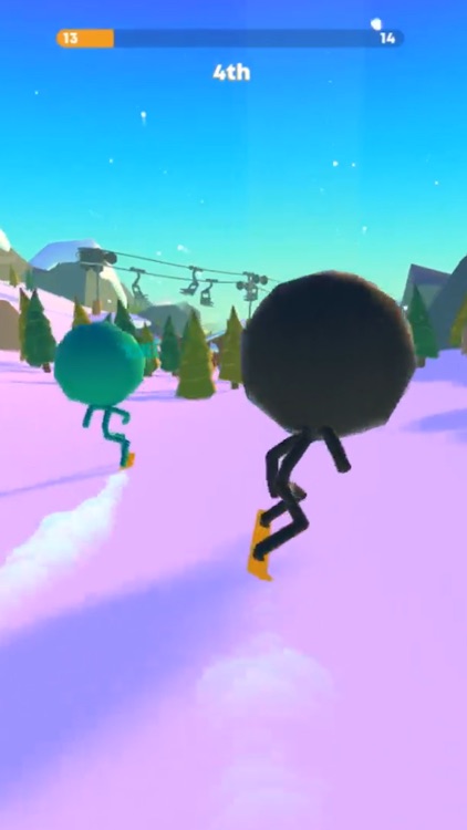 Stickman Snow Ride screenshot-0