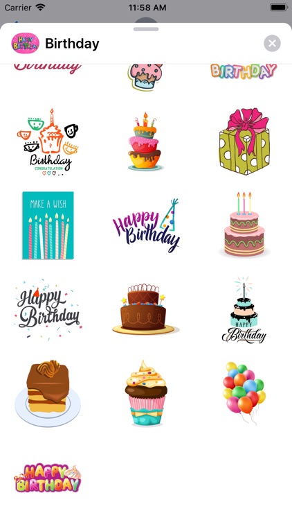 100+ Happy Birthday Stickers screenshot-7