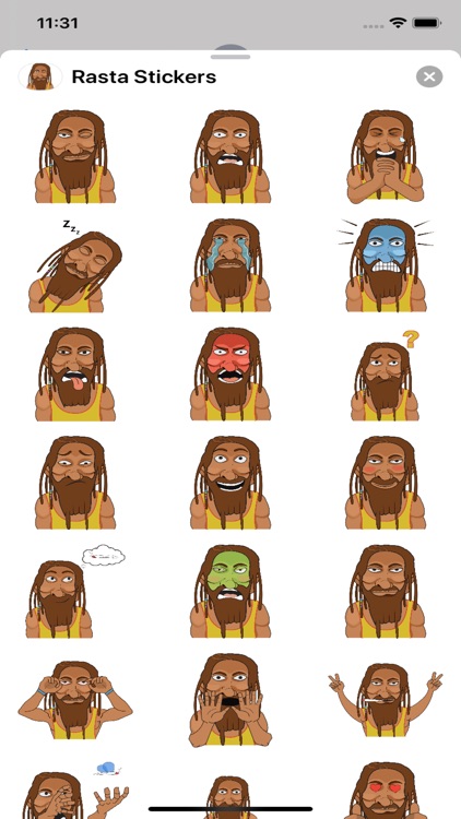 The Rastaman Stickers