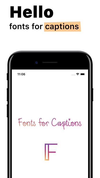 Fonts for Captions