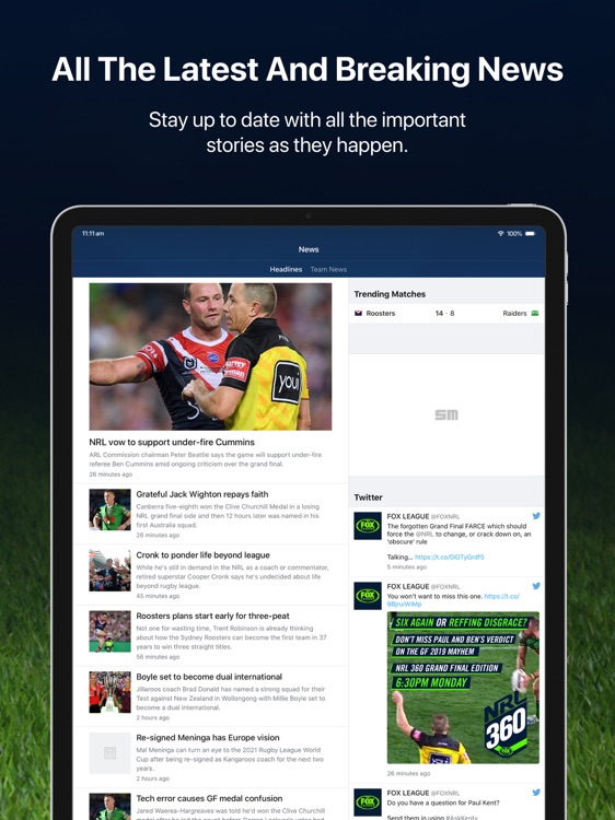 League Live for iPad: NRL news screenshot-4
