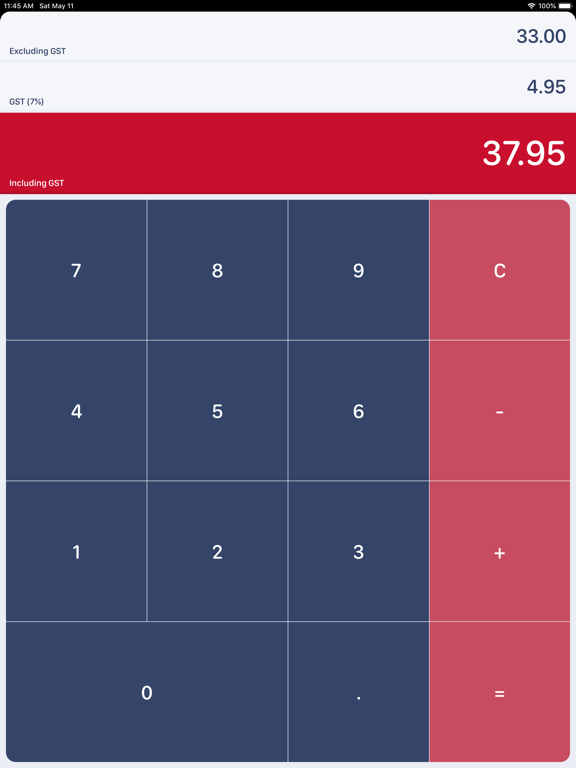 Singaporean GST Calculator screenshot 3