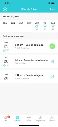 Captura 4 Runkeeper- Registro por GPS iphone