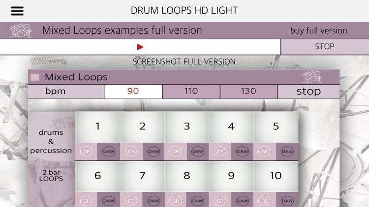 Drum Loops HD Light screenshot-8