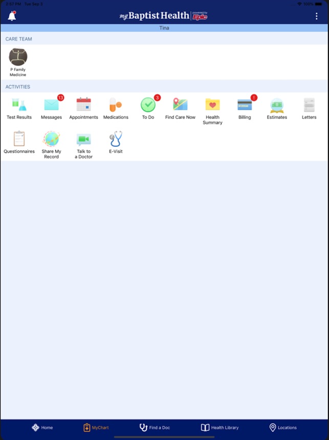 Mybaptisthealth Chart