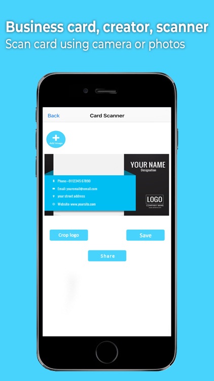 Business Card Creator, Scanner screenshot-3