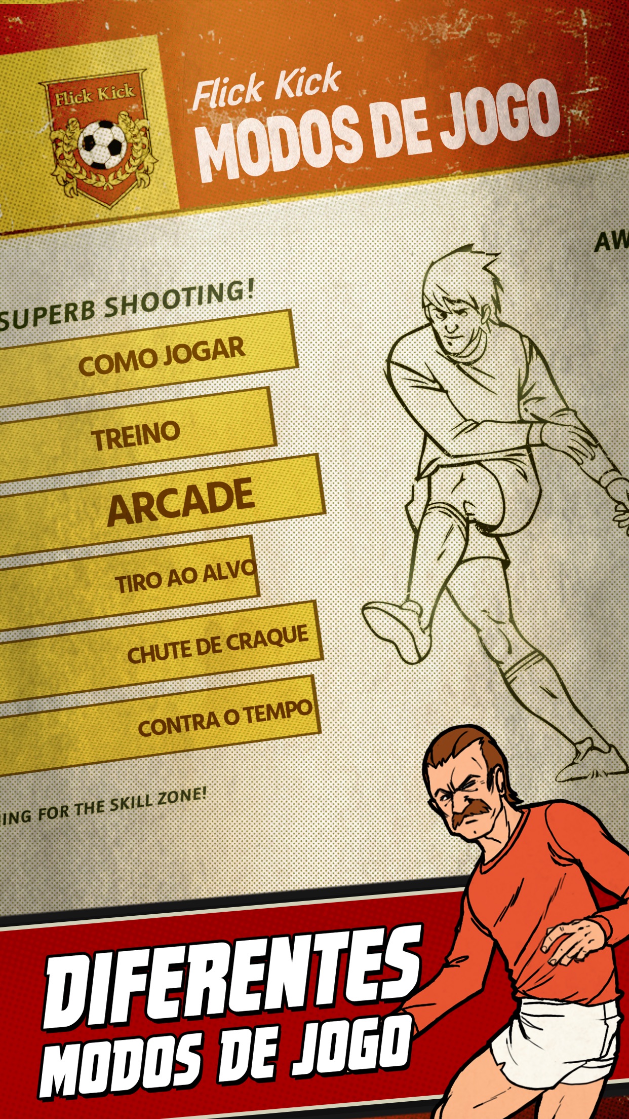 Screenshot do app Flick Kick Football