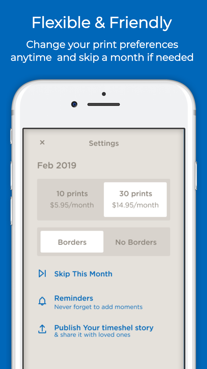 timeshel- monthly photo prints