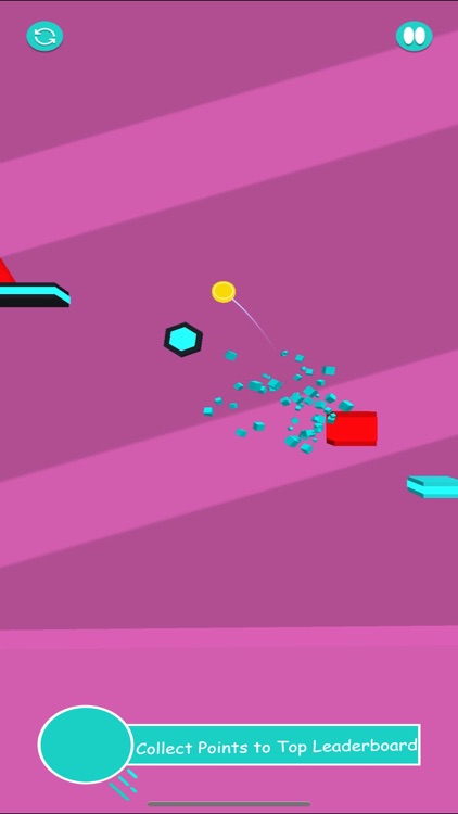 Cyan Ball Bounce screenshot-5