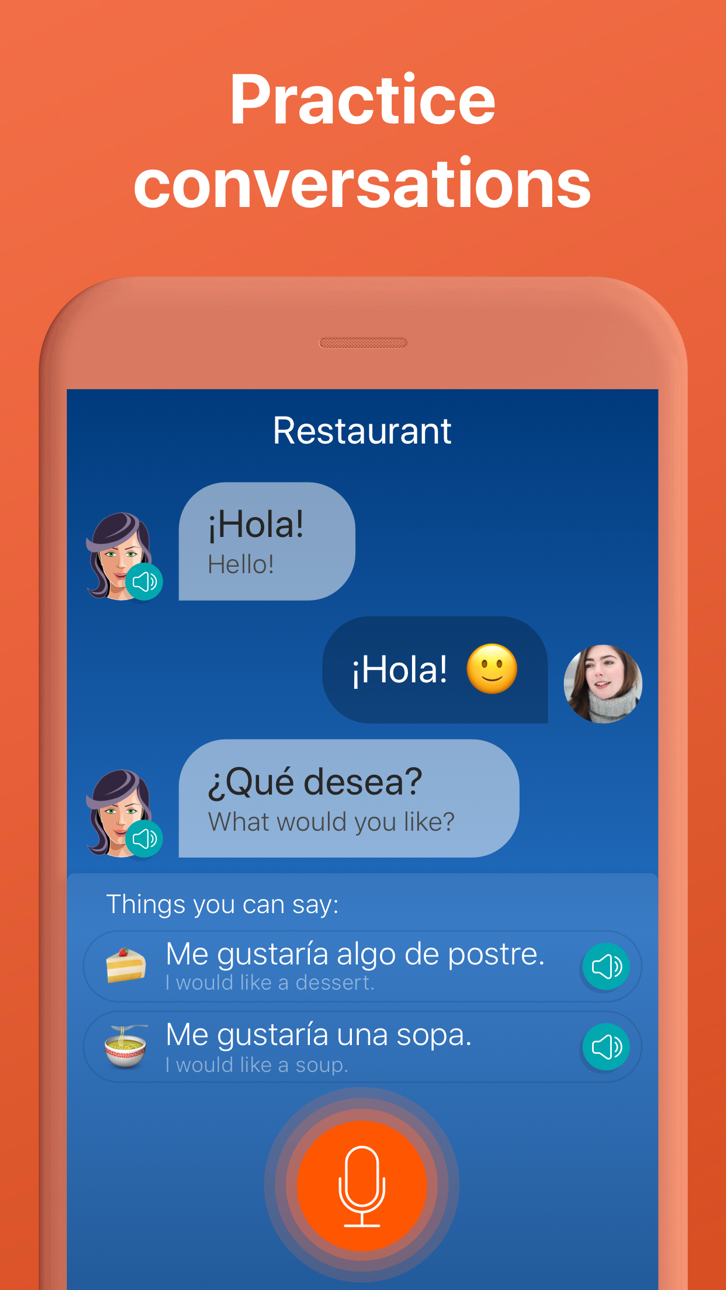 Mondly: Learn 33 Languages Modded screenshot 3 - iOS app interface