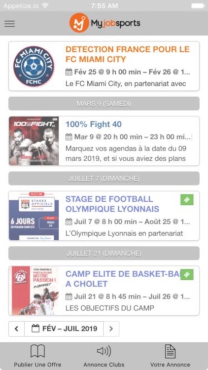 Myjobsports screenshot-4