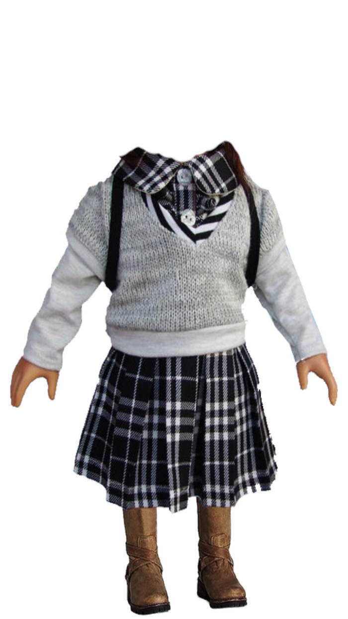 Bé gái ph hợp với máy ảnh