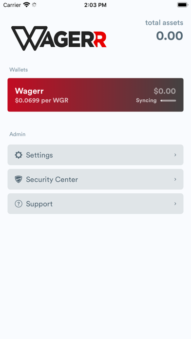 Wagerr Wallet screenshot 3