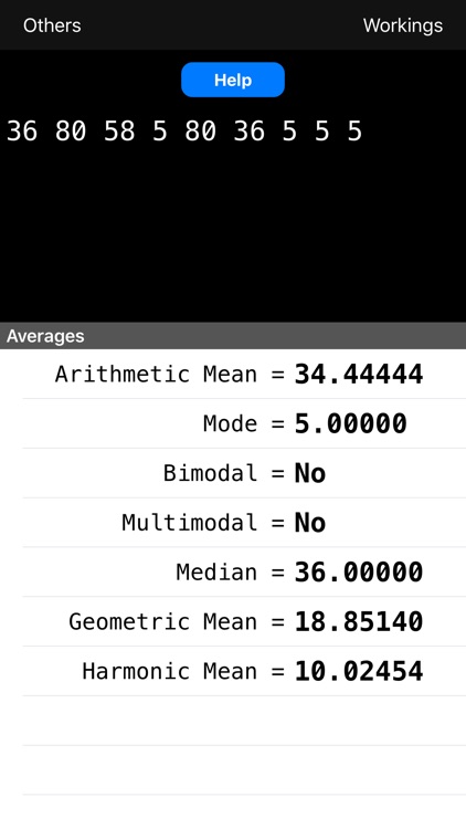 Averages Calculator