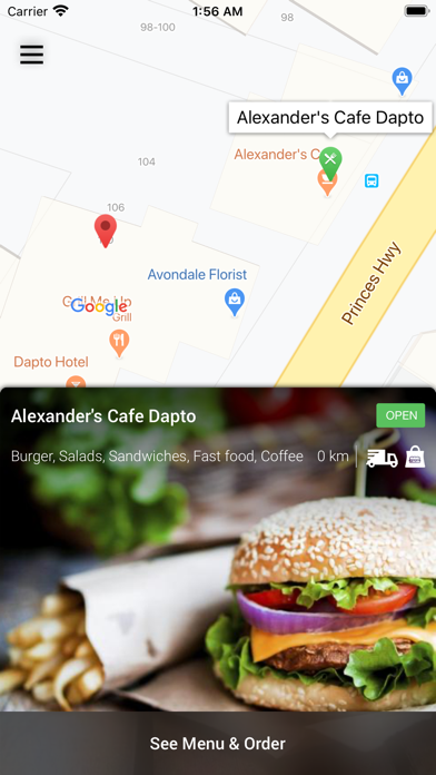 Alexanders Cafe Dapto screenshot 2