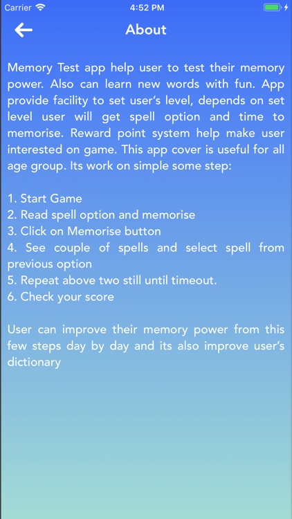 Memory - Test screenshot-5