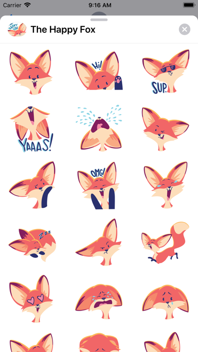 The Happy Fox Stickers screenshot 2