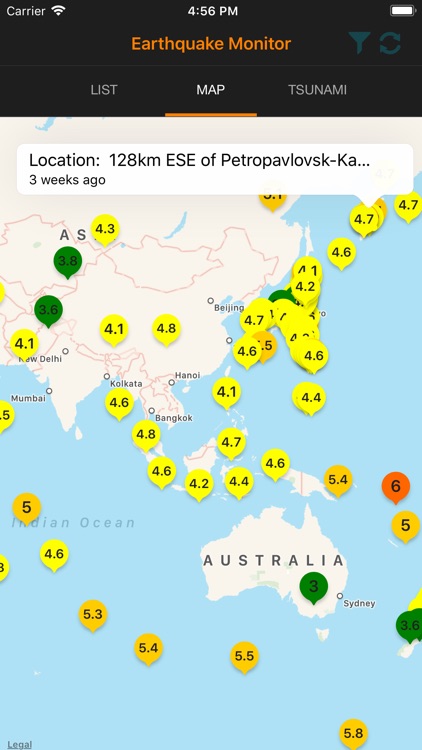 My Earthquake Monitor