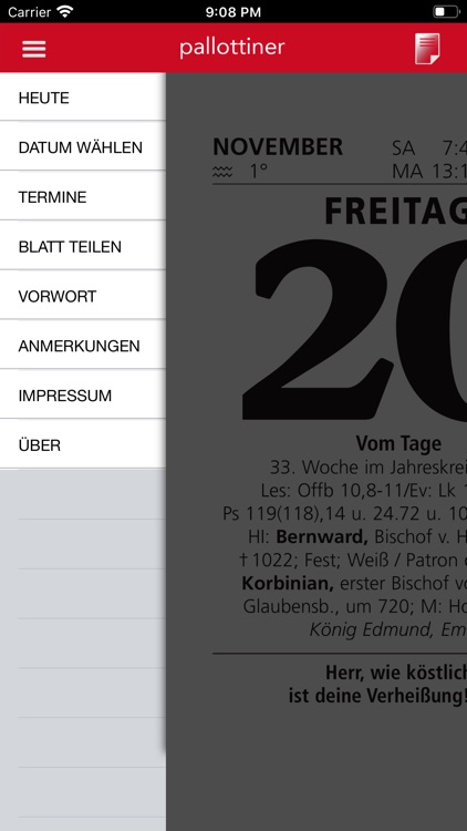 Pallottiner Kalender 2020 screenshot-3