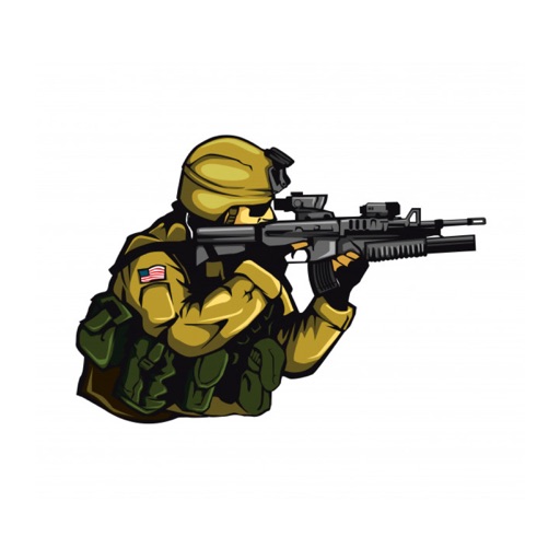 Army-Emojis Stickers by Tuhin Samui