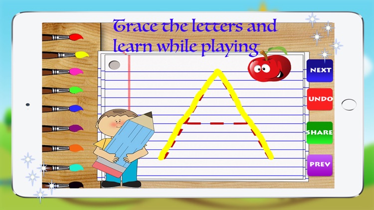 Letter tracing worksheet