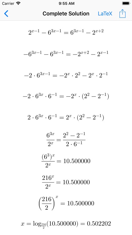 Exponential Equations   ++ screenshot-9