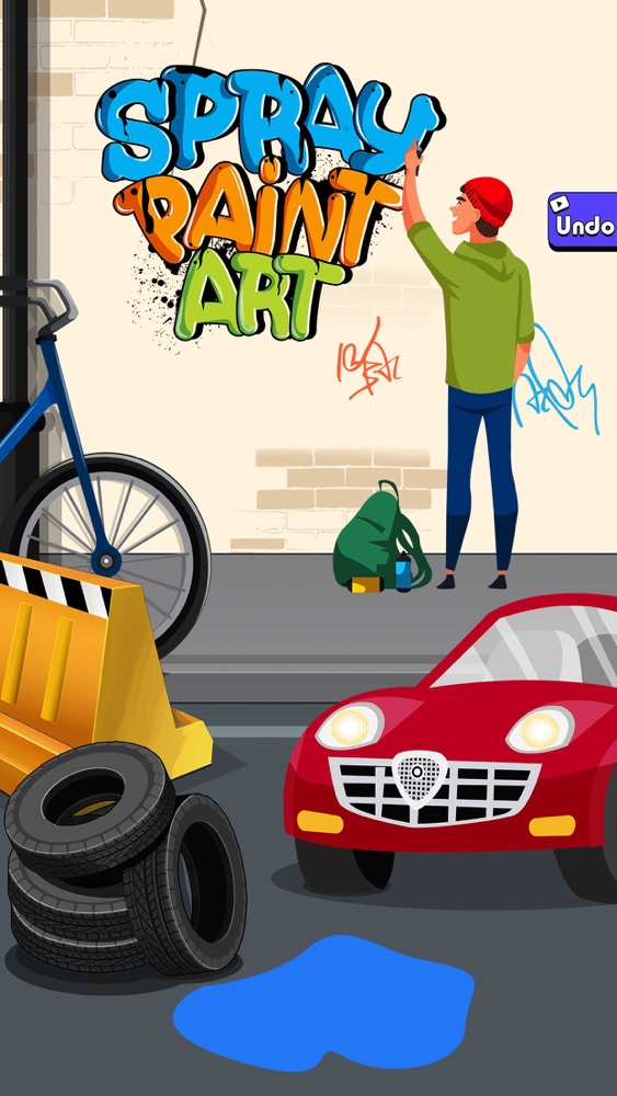 Graffiti Spray paint Game App for iPhone - Free Download Graffiti Spray